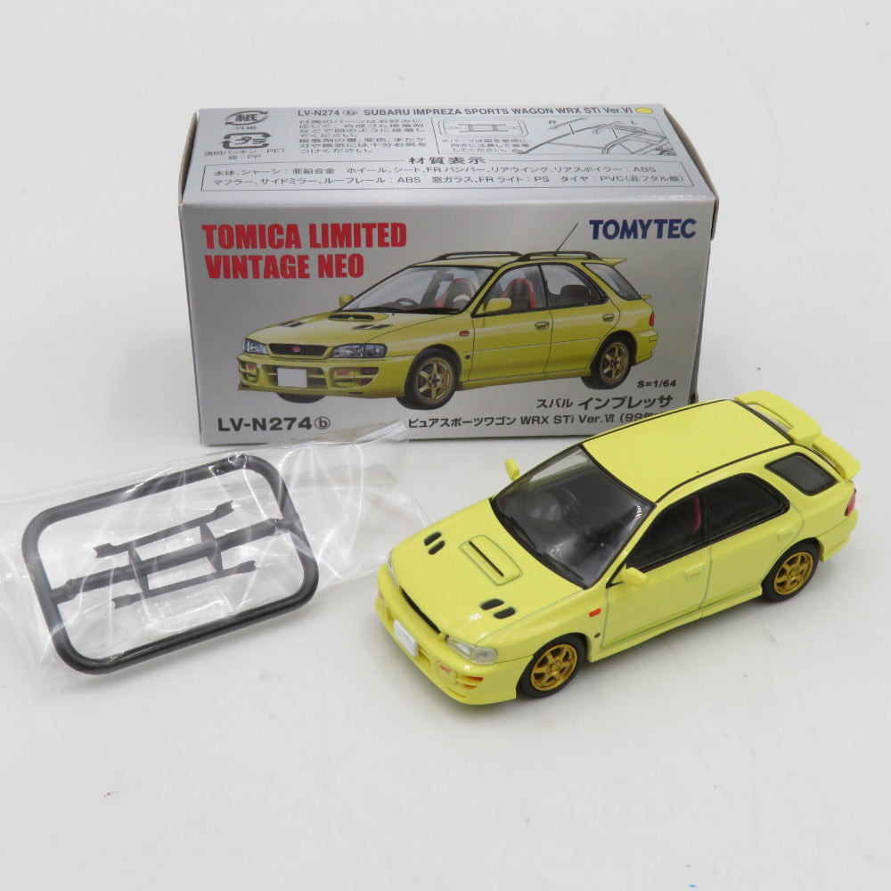 トミカリミテッドヴィンテージネオ スバル インプレッサ WRX(99年式) イエロー 未組立品 TOMYTEC トミーテック LV-N274b おもちゃ・玩具 美品