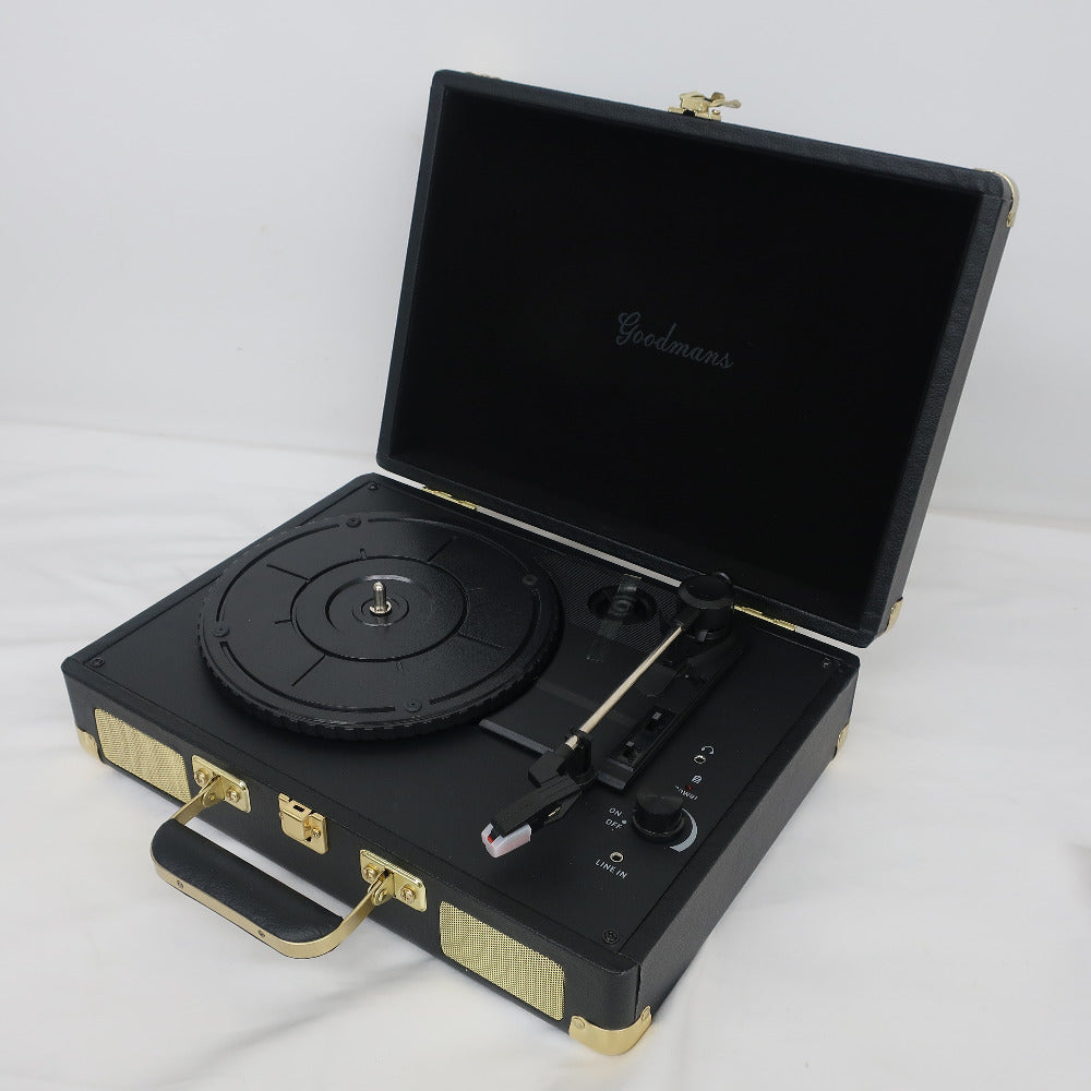 オーディオ機器 Goodmans ブリーフケース型アナログレコードプレーヤー GM-tuintable