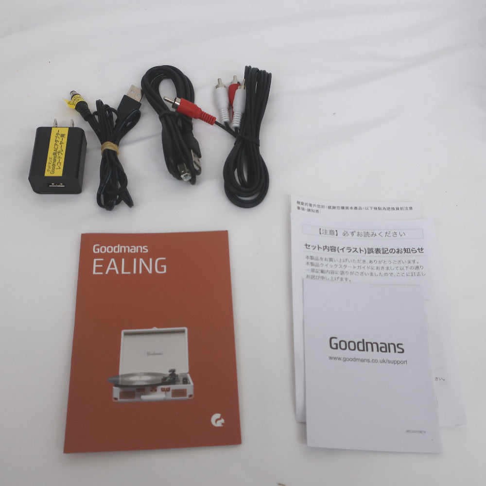 オーディオ機器 Goodmans ブリーフケース型アナログレコードプレーヤー GM-tuintable