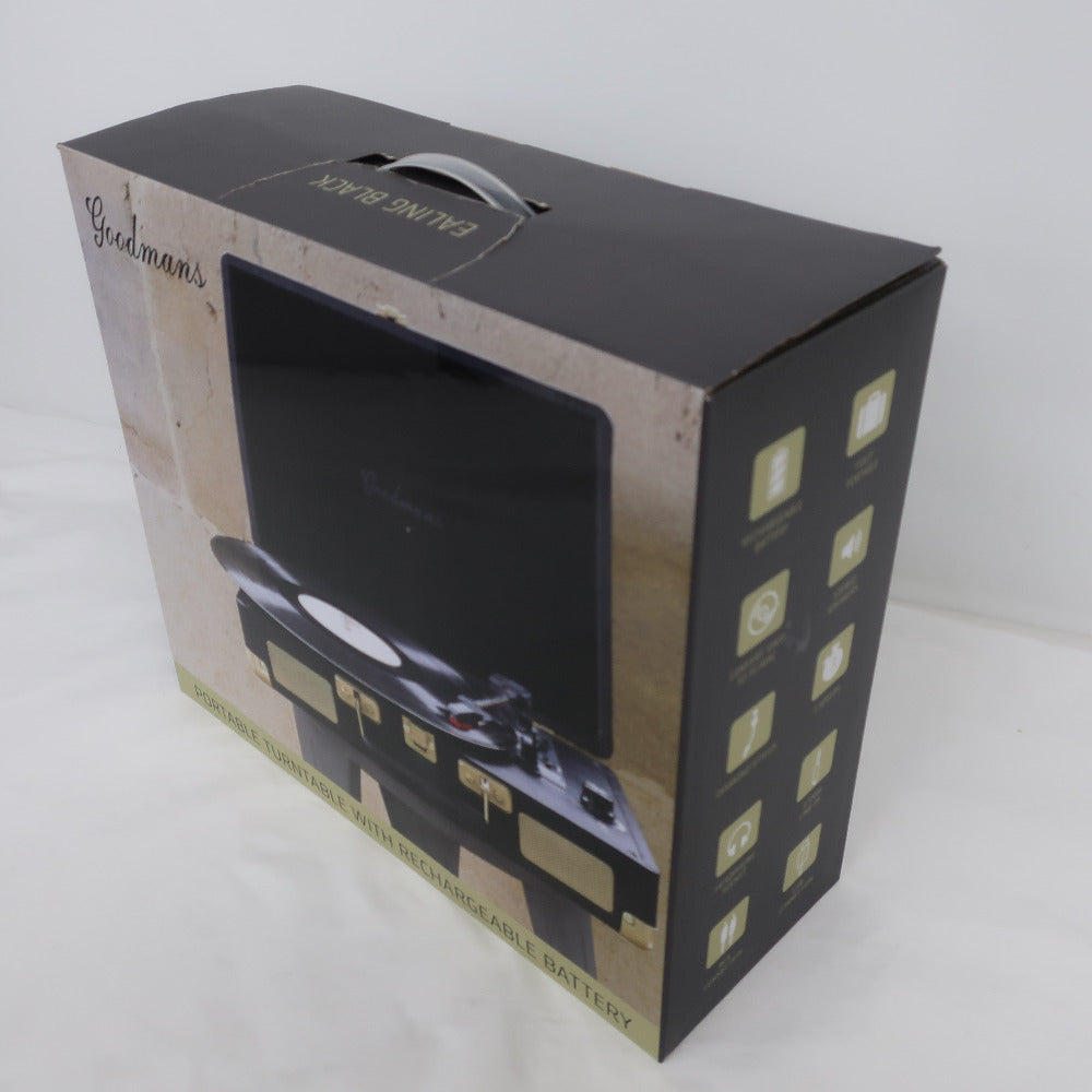 オーディオ機器 Goodmans ブリーフケース型アナログレコードプレーヤー GM-tuintable