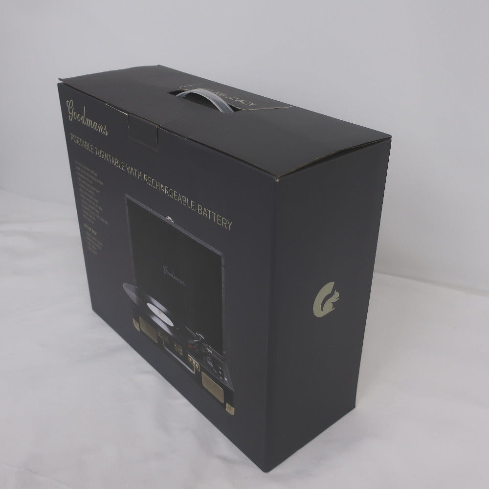 オーディオ機器 Goodmans ブリーフケース型アナログレコードプレーヤー GM-tuintable
