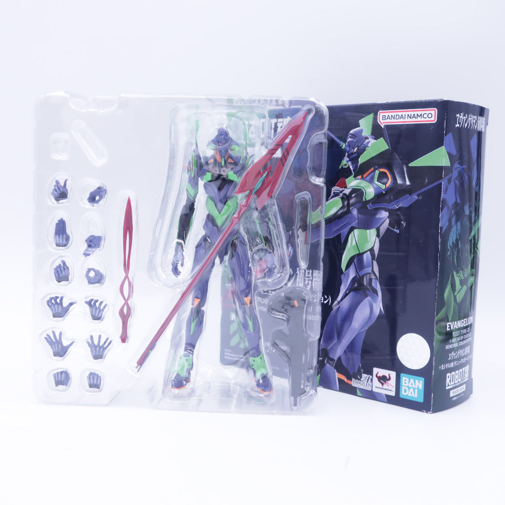 ROBOT魂 ＜SIDE EVA＞ エヴァンゲリオン初号機＋カシウスの槍(リニューアルカラーエディション) 開封品 外箱イタミあり ロボット魂 ロボットダマシイ フィギュア