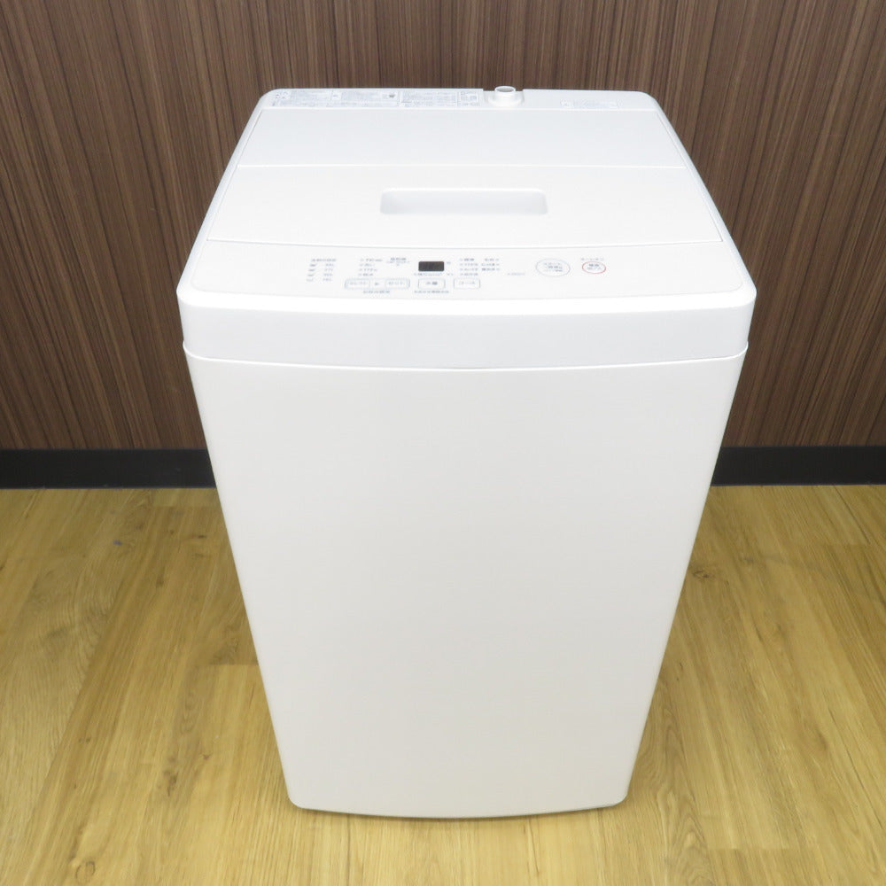 無印良品 全自動電気洗濯機 MJ-W50A 5.0kg 2020年製 ホワイト簡易乾燥 