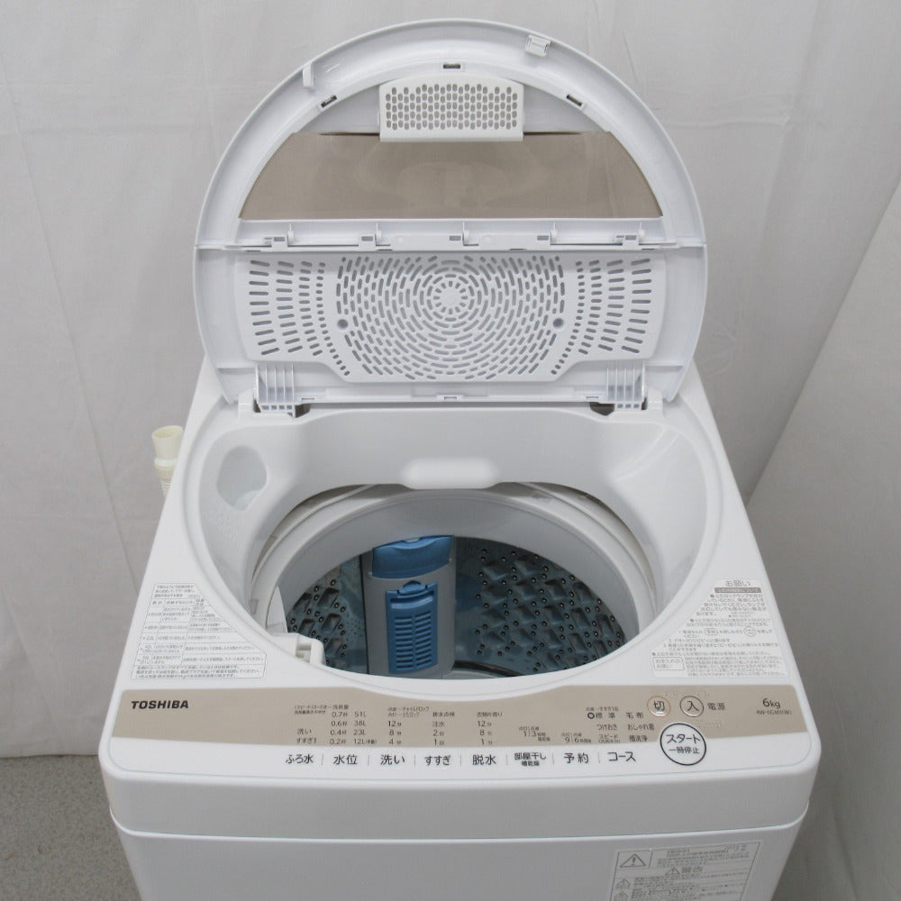 9,840円【B040】東芝 6kg 洗濯機 AW-6GM1 2022年製 一人暮らし