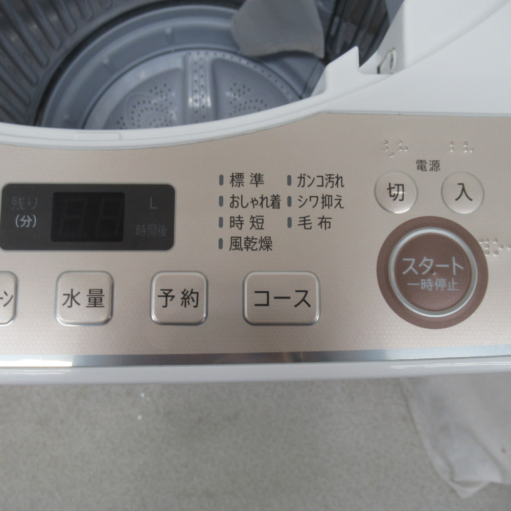 SHARP シャープ 全自動電気洗濯機 6.0kg 縦型 ES-GE6E 2021年製 