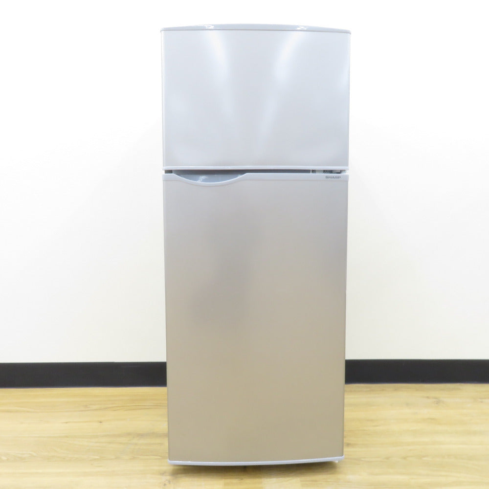 SHARP (シャープ) 冷蔵庫 128L 2ドア SJ-H13E-S キーワードシルバー