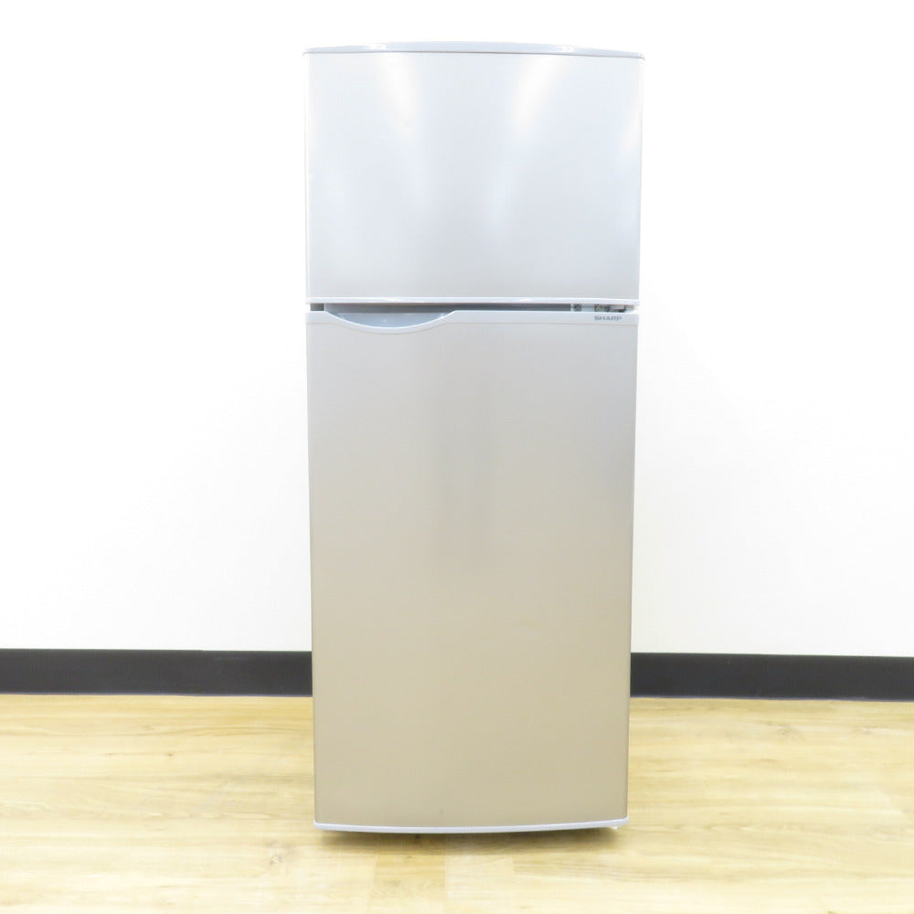 SHARP シャープ 冷蔵庫 128L 2ドア SJ-H13E-S キーワードシルバー 2022年製 一人暮らし 洗浄・除菌済み