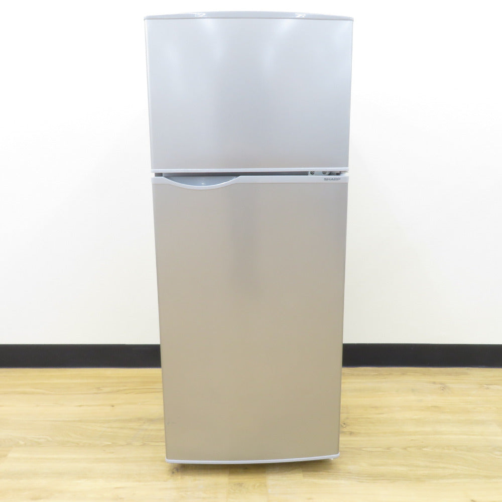 SHARP シャープ 冷蔵庫 128L 2ドア SJ-H13E-S キーワードシルバー 2020年製 一人暮らし 洗浄・除菌済み