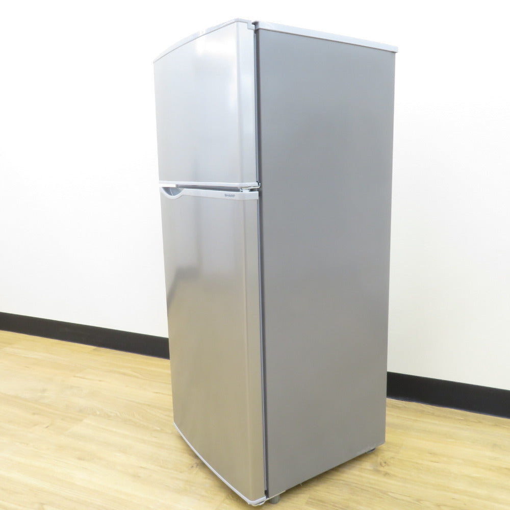 SHARP シャープ 冷蔵庫 128L 2ドア SJ-H13E-S キーワードシルバー 2020年製 一人暮らし 洗浄・除菌済み