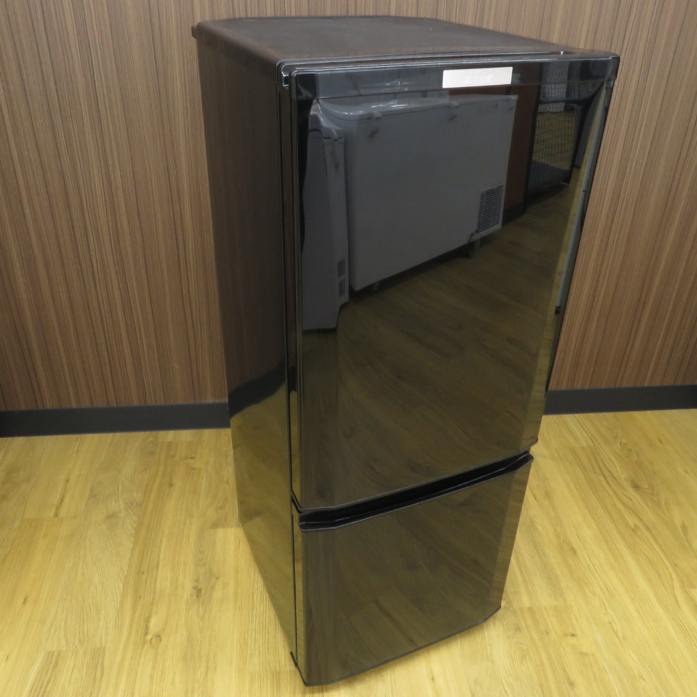 MITSUBISHI 三菱電機 ミツビシ 冷蔵庫 146L 2ドア MR-P15D-B サファイアブラック 2019年製 洗浄・除菌済み