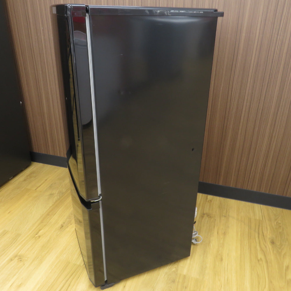 MITSUBISHI 三菱電機 ミツビシ 冷蔵庫 146L 2ドア MR-P15D-B サファイアブラック 2019年製 洗浄・除菌済み