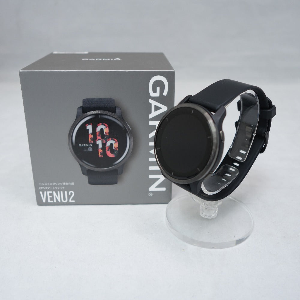 GARMIN (ガーミン) GPSスマートウォッチ VENU2 Black / Slate 45mm ヘルスモニタリング機能内蔵 010-02430-61