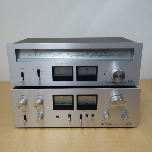 ジャンク品 Pioneer (パイオニア) オーディオ機器 ステレオプリメインアンプ AM/FMステレオチューナー SA-7800 TX-7600 2点セット 本体のみ