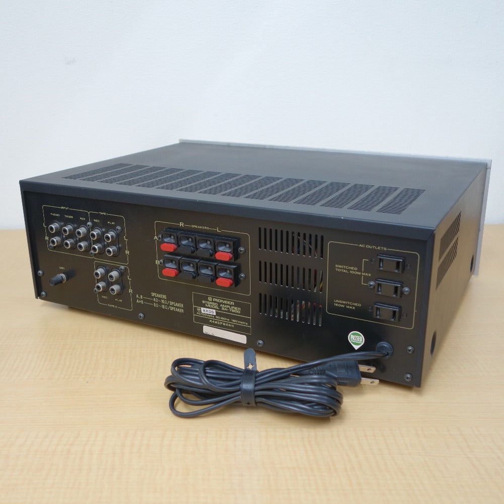 ジャンク品 Pioneer (パイオニア) オーディオ機器 ステレオプリメインアンプ AM/FMステレオチューナー SA-7800 TX-7600 2点セット 本体のみ