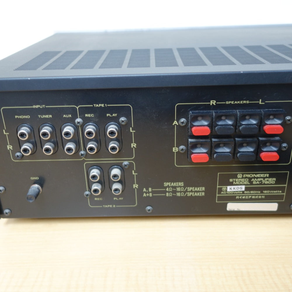 ジャンク品 Pioneer (パイオニア) オーディオ機器 ステレオプリメインアンプ AM/FMステレオチューナー SA-7800 TX-7600 2点セット 本体のみ