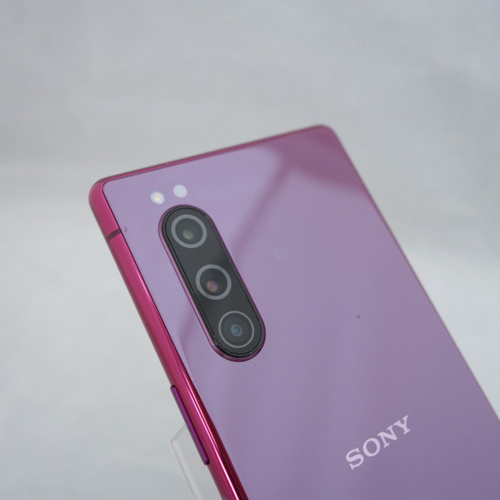 [SoftBank版] SONY Xperia (ソニー エクスペリア) 5 レッド 利用制限〇 SIMロックあり 本体のみ 難あり