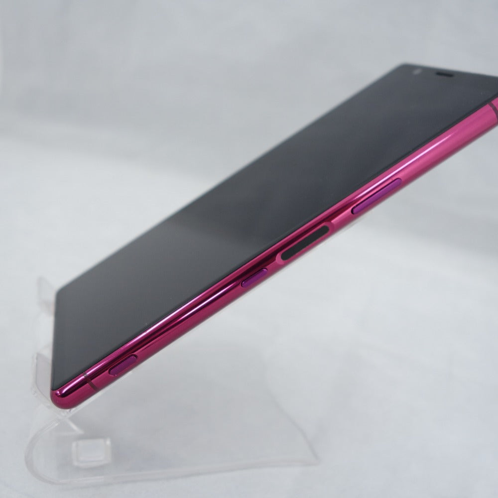 [SoftBank版] SONY Xperia (ソニー エクスペリア) 5 レッド 利用制限〇 SIMロックあり 本体のみ 難あり