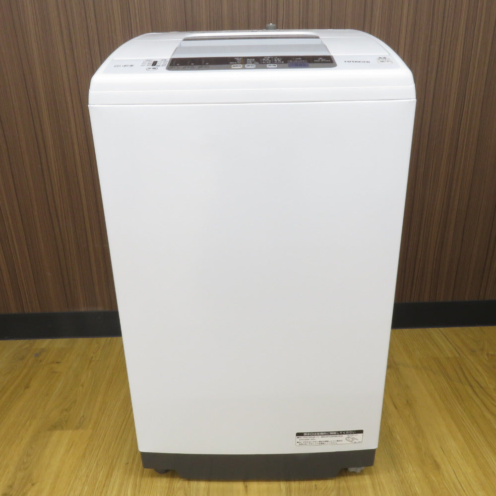 HITACHI 日立 全自動電気洗濯機 シャワー浸透洗浄 白い約束 NW-R704 