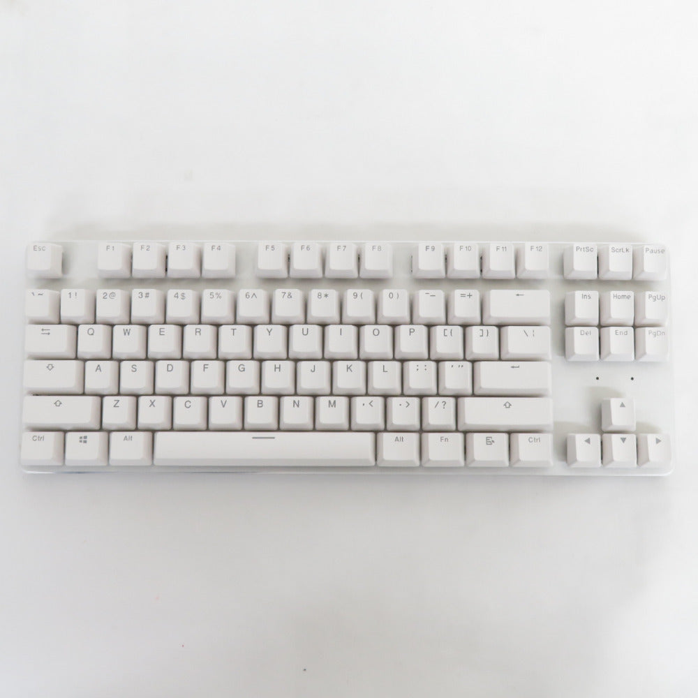 GLORIOUS (グロリアス) ゲーミングキーボード GMMK TKL White 英語配列87キー テンキーレス 茶軸 有線接続 GLO-GMMK-TKL-BRN-W