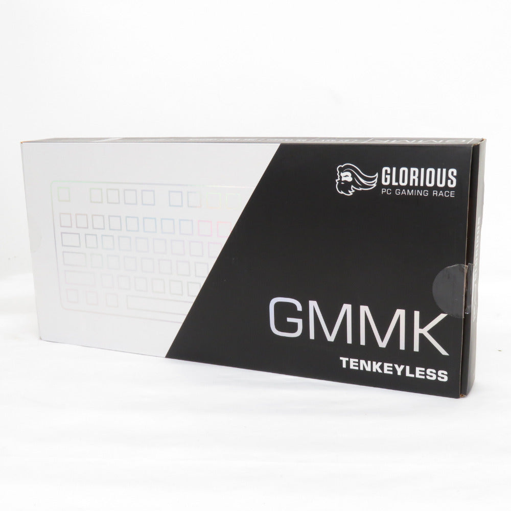GLORIOUS (グロリアス) ゲーミングキーボード GMMK TKL White 英語配列87キー テンキーレス 茶軸 有線接続 GLO-GMMK-TKL-BRN-W