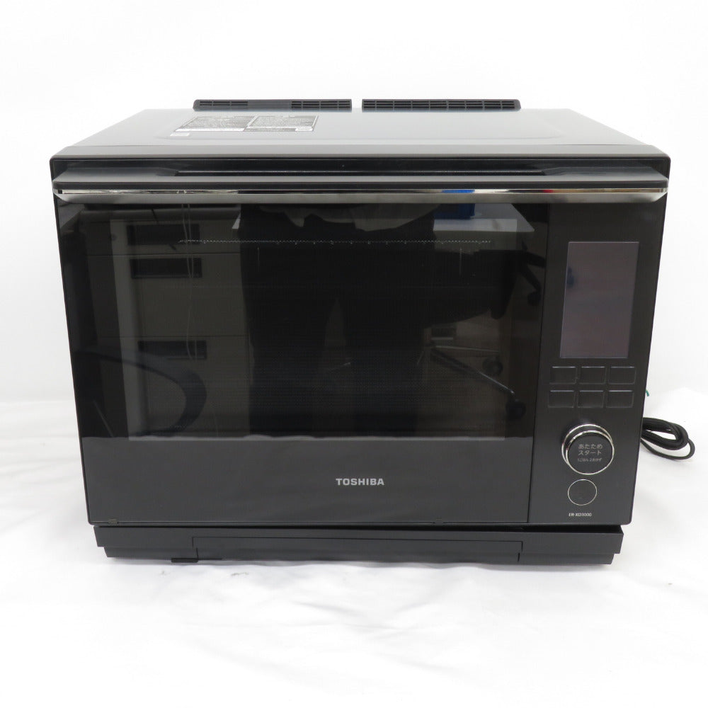TOSHIBA 東芝 電子レンジ・オーブン 過熱水蒸気オーブンレンジ 石窯ドーム 総庫内容量30L グランブラック ER-XD3000(K)
