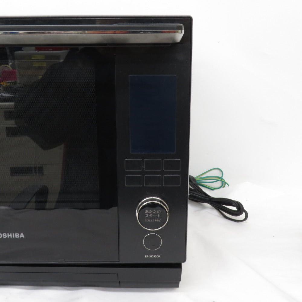 TOSHIBA 東芝 電子レンジ・オーブン 過熱水蒸気オーブンレンジ 石窯ドーム 総庫内容量30L グランブラック ER-XD3000(K)