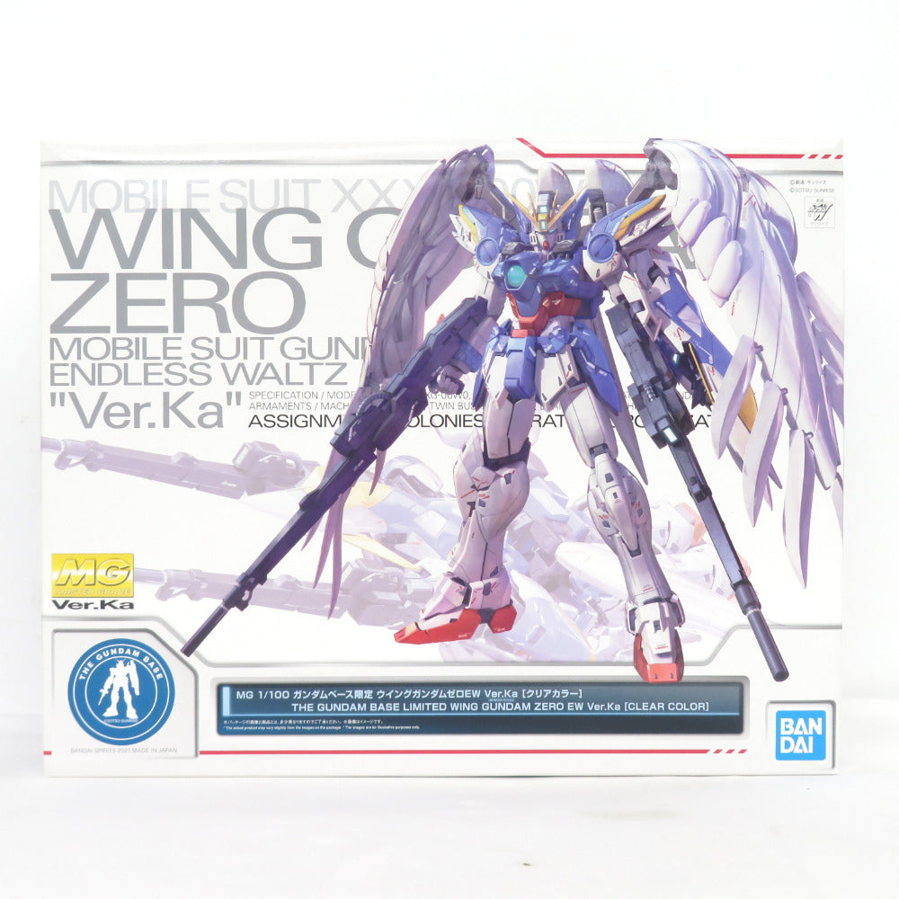 1/100 MG XXXG-00W0 ウイングガンダムゼロEW Ver.Ka(クリアカラー) 「新機動戦記ガンダムW Endless Waltz」 ガンダムベース限定 BANDAI バンダイ プラモデル 美品