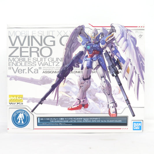 1/100 MG XXXG-00W0 ウイングガンダムゼロEW Ver.Ka(クリアカラー) 「新機動戦記ガンダムW Endless Waltz」 ガンダムベース限定 BANDAI バンダイ プラモデル 美品