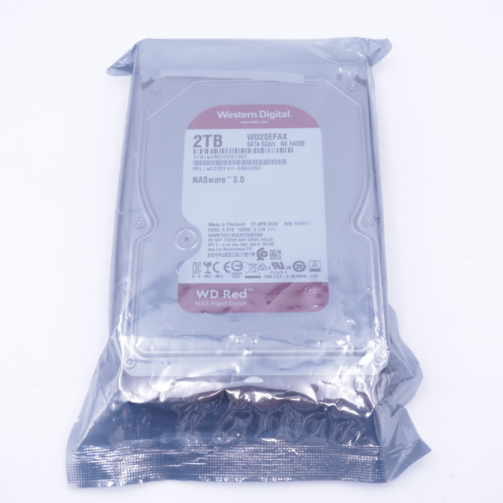 WesternDigital WD Red ウエスタンデジタル レッド NAS用 3.5インチ内蔵HDD 2TB NASハードディスクドライブ