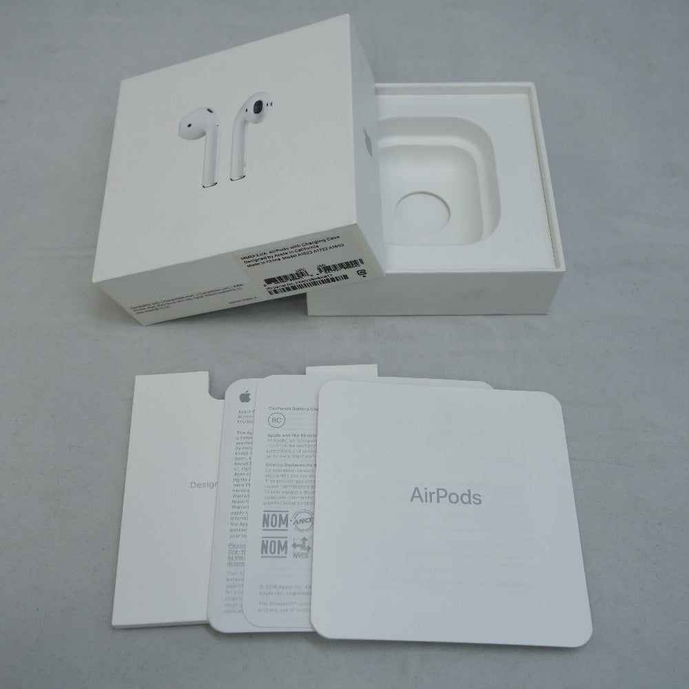ジャンク品 Apple AirPods (エアポッズ) 第1世代 エアポッズ ワイヤレスイヤホン MMEF2J/A