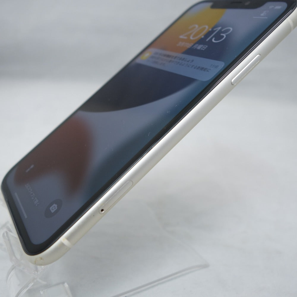 [au版] Apple iPhone 11 (アイフォン イレブン)64GB ホワイト 利用制限〇 SIMロックあり MWLU2J/A