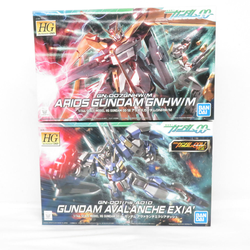 HG 機動戦士ガンダム00 ガンダムアヴァランチエクシアダッシュ アリオスガンダム GNHW/M(ジーエヌヘビーウェポン/エヌ) 1/144 2箱セット 未組立品 BANDAI SPIRITS バンダイスピリッツ プラモデル