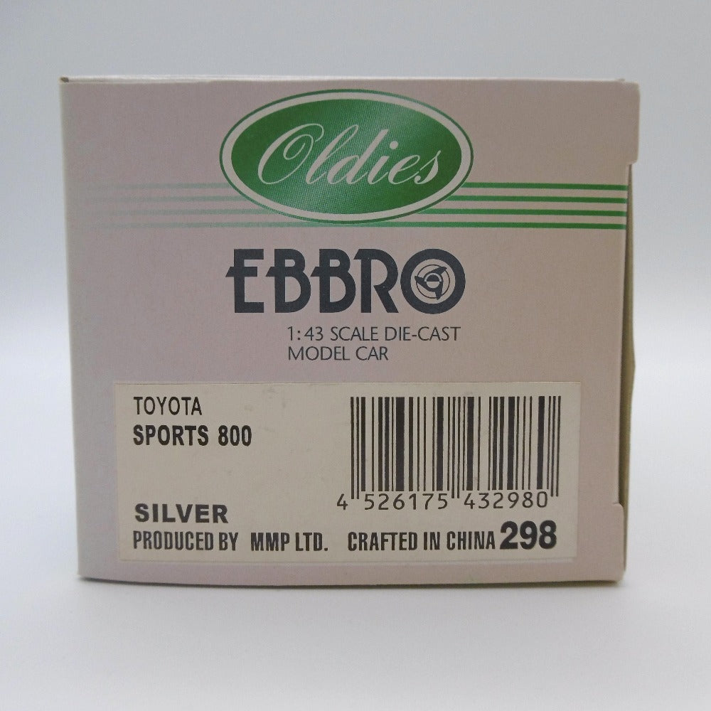 EBBRO (エブロ) 模型 EBBRO エブロ 1/43 TOYOTA SPORTS 800 シルバー Oldies 美品