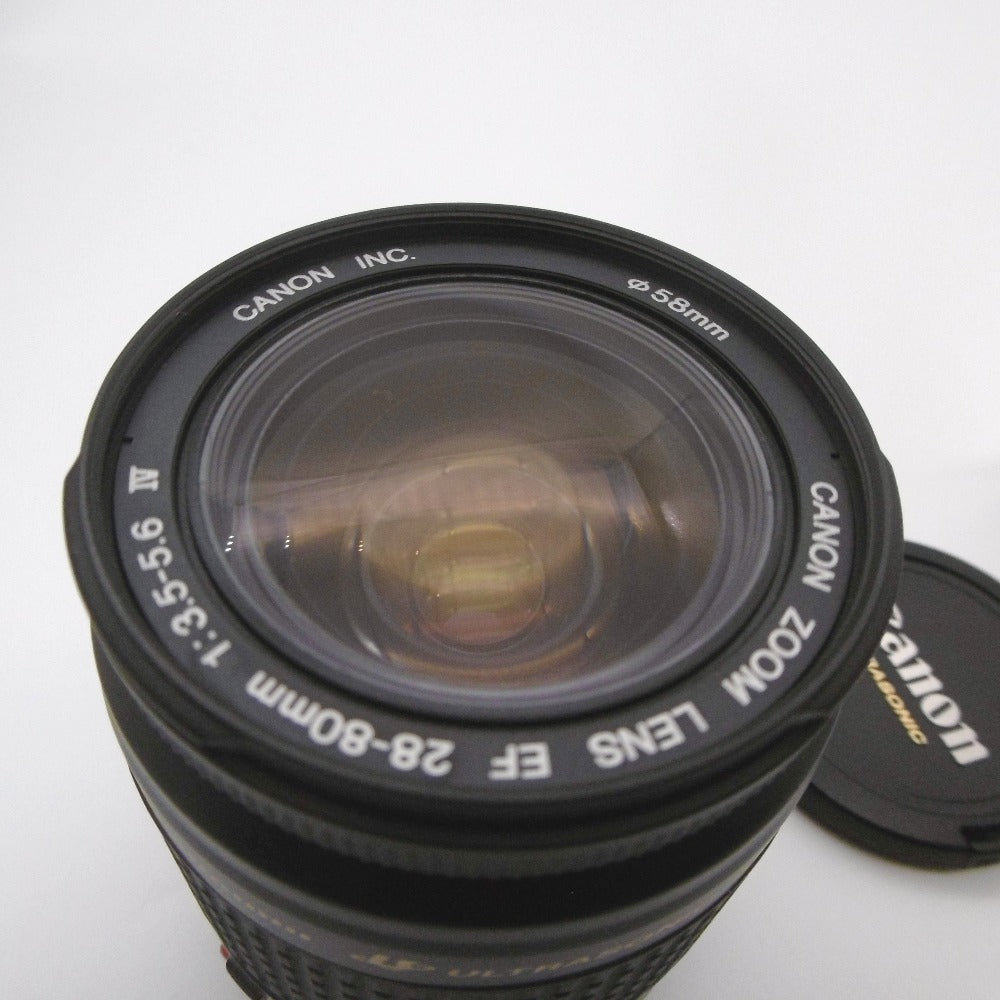 CANON (キャノン) アナログカメラ Canon キヤノン フィルムカメラ New EOS Kiss W ZOOM LENS KIT 28〜200mm ボディ レンズ セット ジャンク