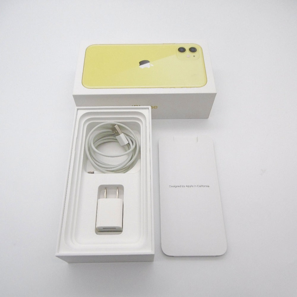 Apple iPhone 11 (アイフォン イレブン) iPhone Apple iPhone 11 128GB MWM42J/A イエロー au  判定〇 MWM42J/A 美品