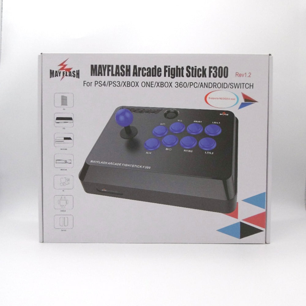 ゲーム周辺機器 MAYFLASH ARCADE FIGHTING STICK F300 rev1.2 アーケードスティック 動作未確認 ジャンク品扱い ジャンク