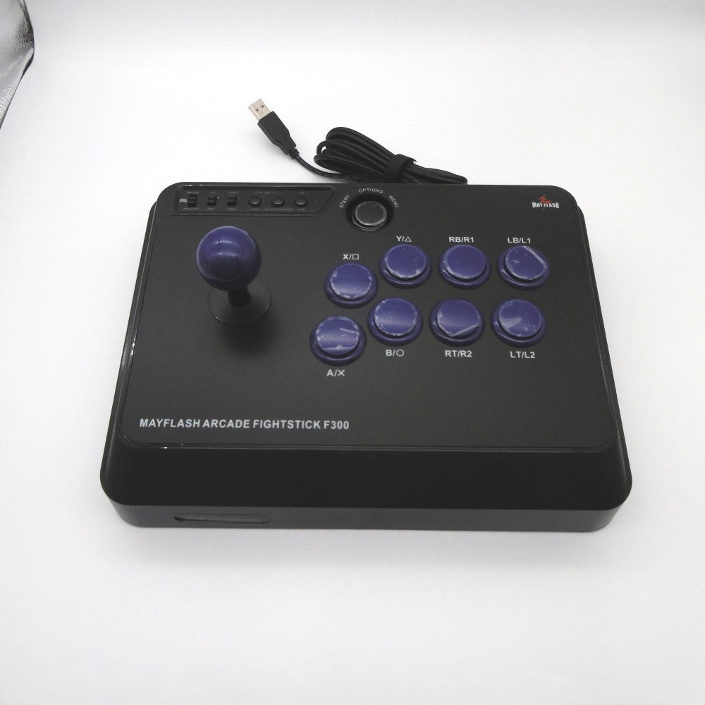 ゲーム周辺機器 MAYFLASH ARCADE FIGHTING STICK F300 rev1.2 アーケードスティック 動作未確認 ジャンク品扱い ジャンク