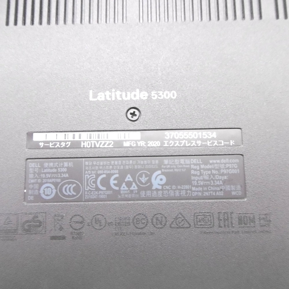 DELL Latitude (デル ラティチュード) ノートパソコン DELL Latitude 5300 Core i5-8365U 1.60GHz/メモリ8GB/M.2 SSD256GB Windows 10 Pro 64bit Office 2019