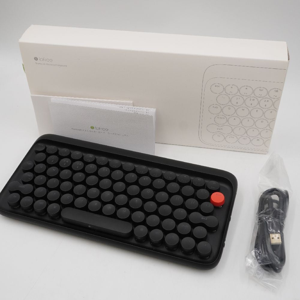 Lofree タイプライター風メカニカルキーボード Bluetooth Keyboard（キーキャップ付き） ゲーム周辺機器 美品