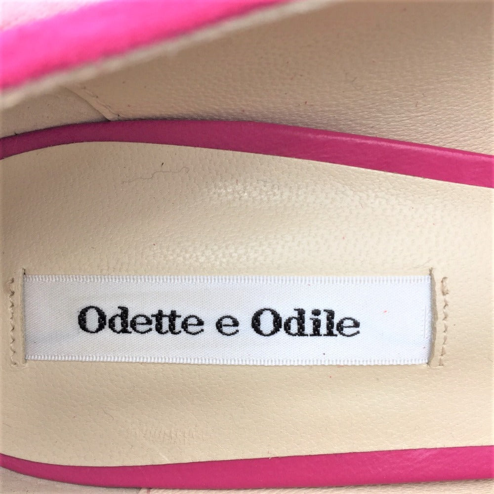 Odette e Odile (オデット エ オディール) パンプス Odette e Odile スエードパンプス ピンク 23.0cm 51456 長さ25cm 美品