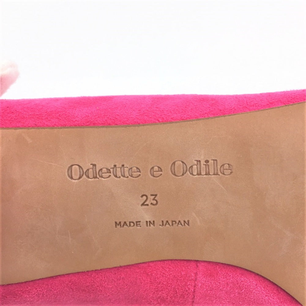 Odette e Odile (オデット エ オディール) パンプス Odette e Odile スエードパンプス ピンク 23.0cm 51456 長さ25cm 美品