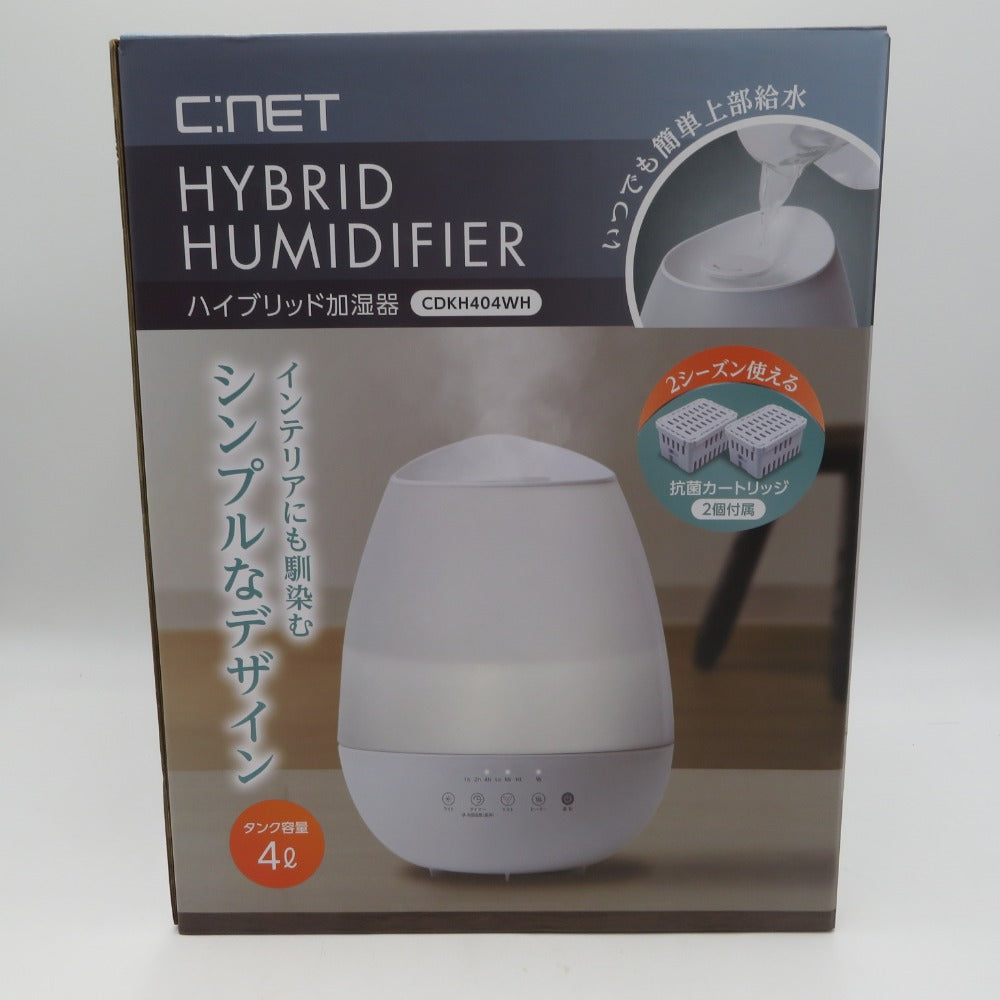 C:NET (シィー・ネット) 加湿除湿器 未使用品 CNET ハイブリッド加湿器 CDKH404WH 未使用品