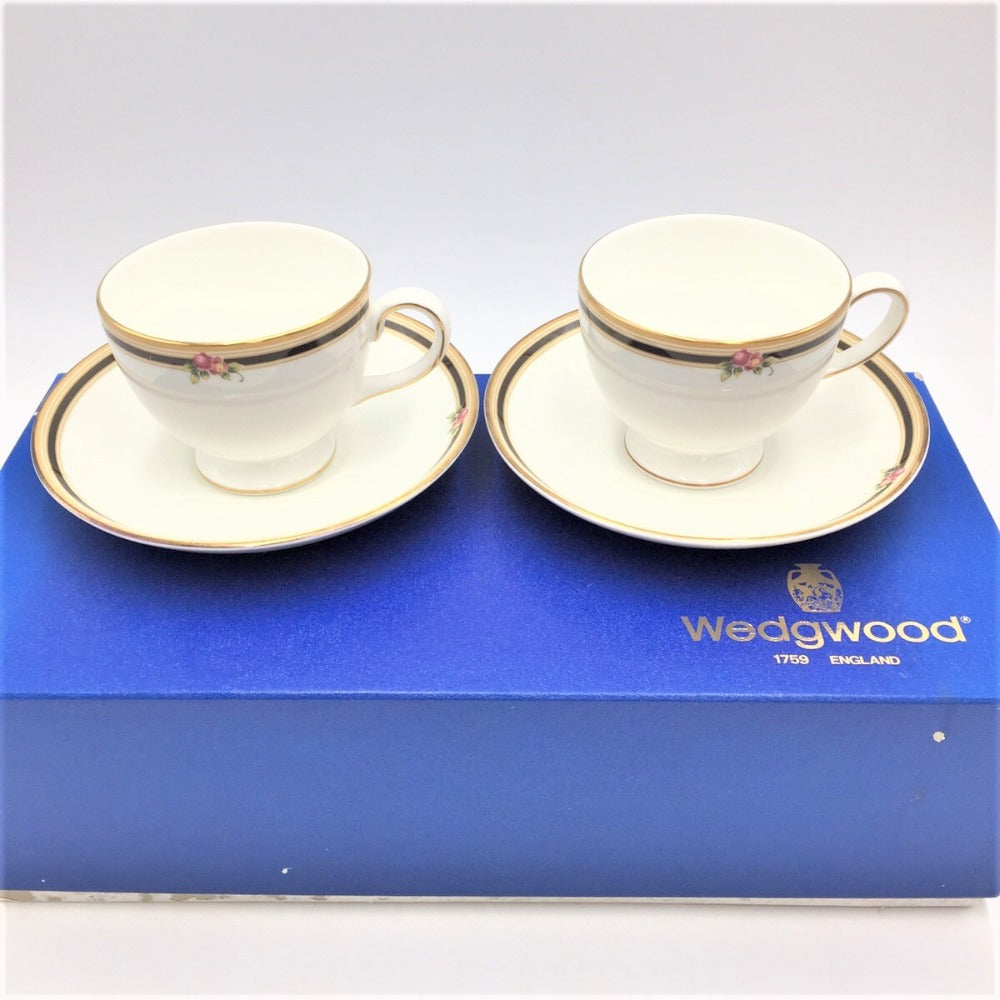 WEDGWOOD (ウエッジウッド) 食器 WEDGWOOD クリオ カップ＆ソーサーペアセット 旧刻印 廃盤品 未使用品