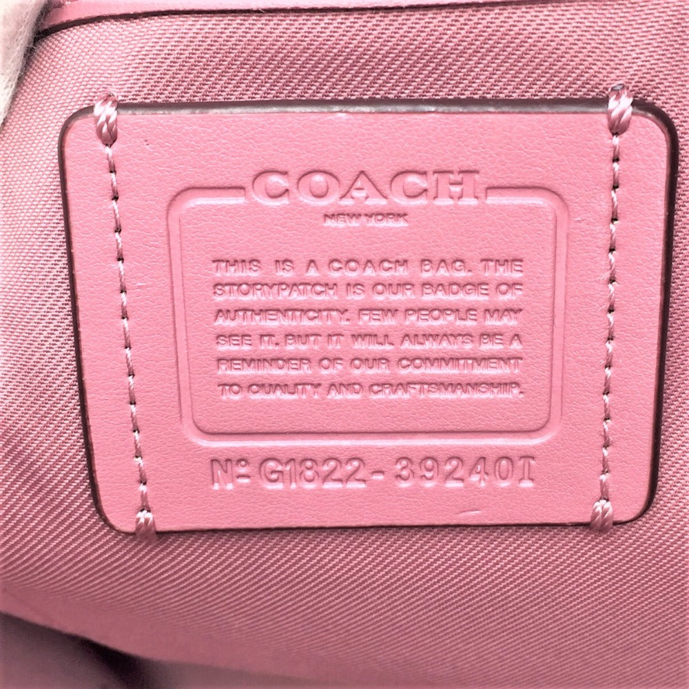 COACH COACH シグネチャー型押しレザートートバッグ ターン