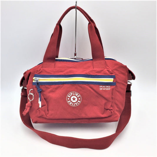 Kipling (キプリング) ボストンバッグ KIPLING ミニボストンバッグ アートミニP ブレイズカーマインブロック レッド KI5737-87A 未使用品