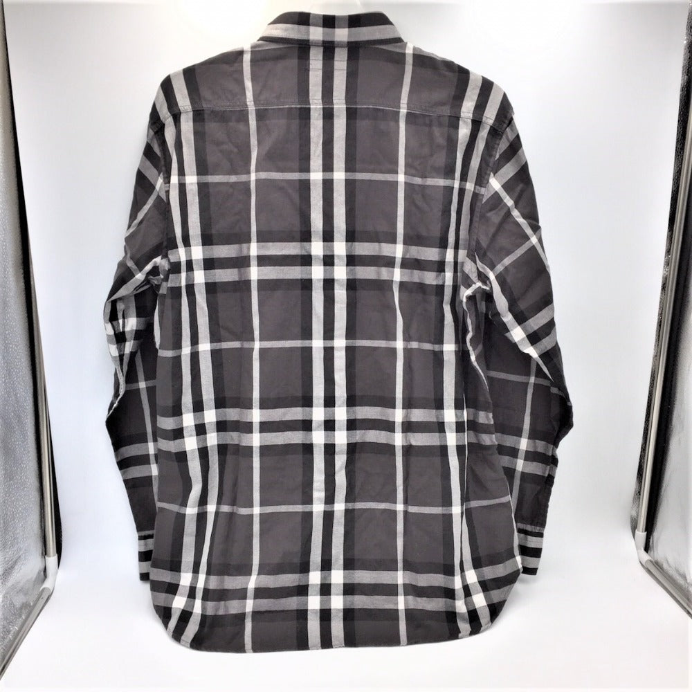 BURBERRY (バーバリー) 長袖シャツ BURBERRY LONDON 長袖シャツ ノバチェック 黒 L A1M50-203-07 三陽商会 美品