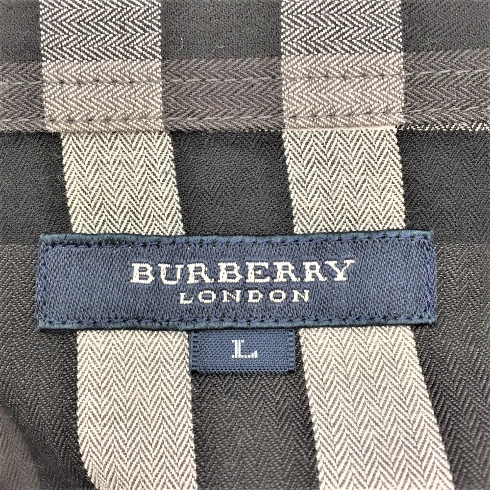 BURBERRY (バーバリー) 長袖シャツ BURBERRY LONDON 長袖シャツ ノバチェック 黒 L A1M50-203-07 三陽商会 美品