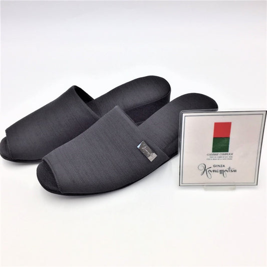 KANEMATSU 銀座かねまつ その他雑貨 GINZA Kanematsu スリッパ ルームシューズ ブラック Ｍ F2-F21854M