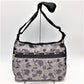 LeSportsac (レスポートサック) ショルダーバッグ Lesportsac LARGE HOBO　3710　5982　ショルダーバッグ　グレーンチェック×花柄 美品