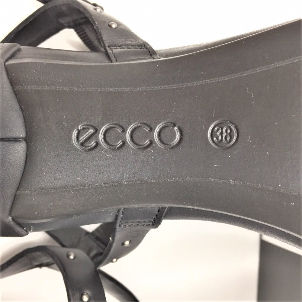ECCO (エコー) サンダル ecco SHAPE 65 SLEEK T-STRAP サンダル ブラック 251523 38 24.0cm 251523 長さ26cm